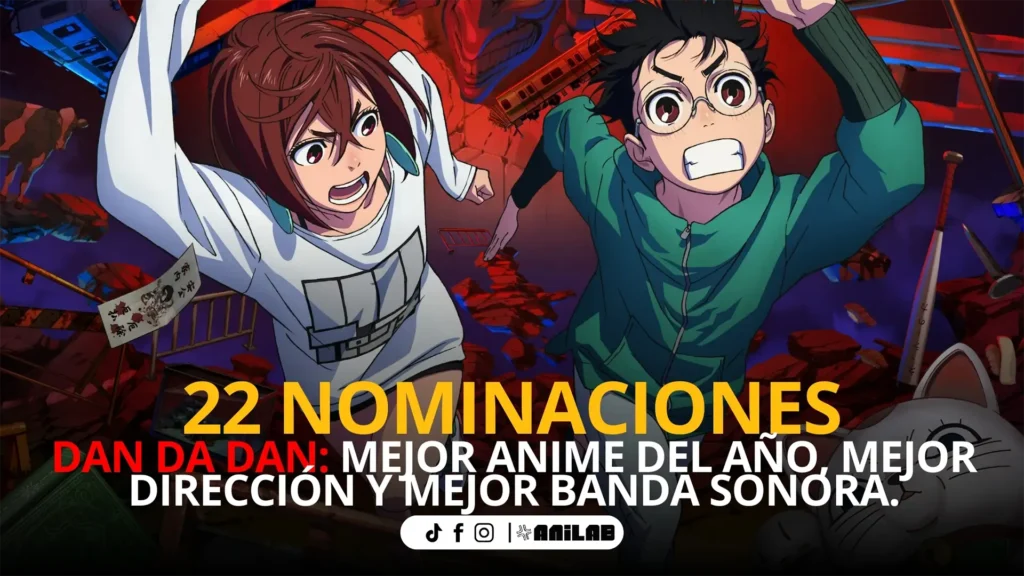 Dan Da Dan lidera las nominaciones de los Crunchyroll Anime Awards 2025 con 22 menciones 2 Dan Da Dan lidera las nominaciones de los Crunchyroll Anime Awards 2025 con 22 menciones