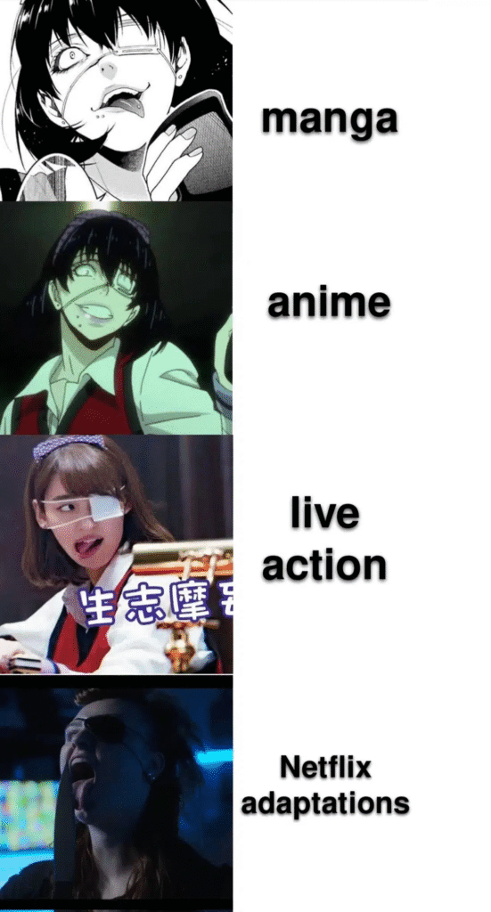 El Live Action de Kakegurui en Netflix desata una nueva polémica: ¿una adaptación fiel o una apuesta arriesgada? 2 El Live Action de Kakegurui en Netflix desata una nueva polémica: ¿una adaptación fiel o una apuesta arriesgada?